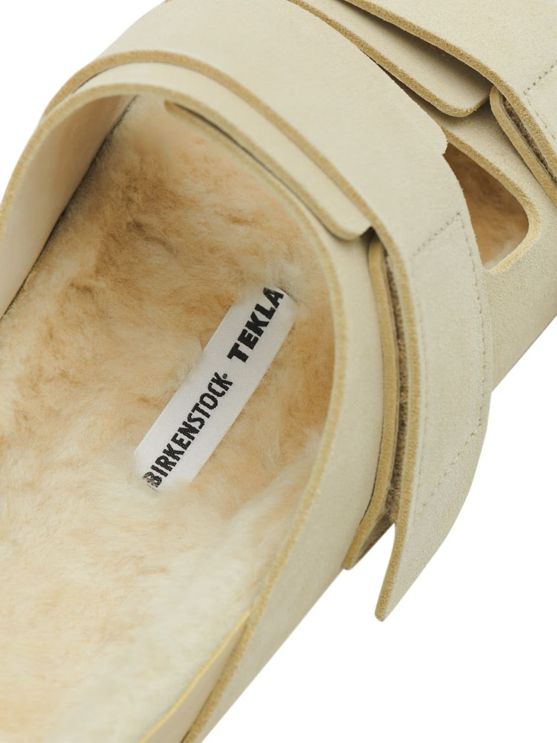 BIRKENSTOCK TEKLA UJI SUEDE SANDALS BEIGE