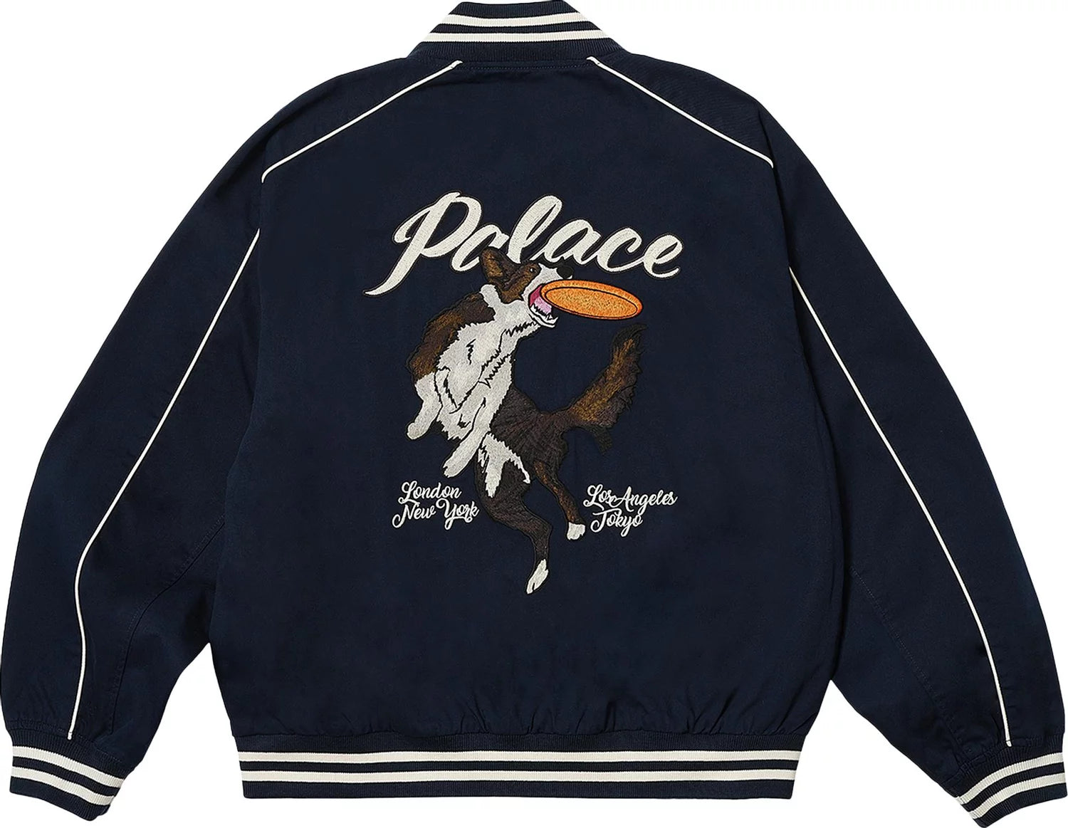 PALACE CATCH IT BOMBER JACKET NAVY