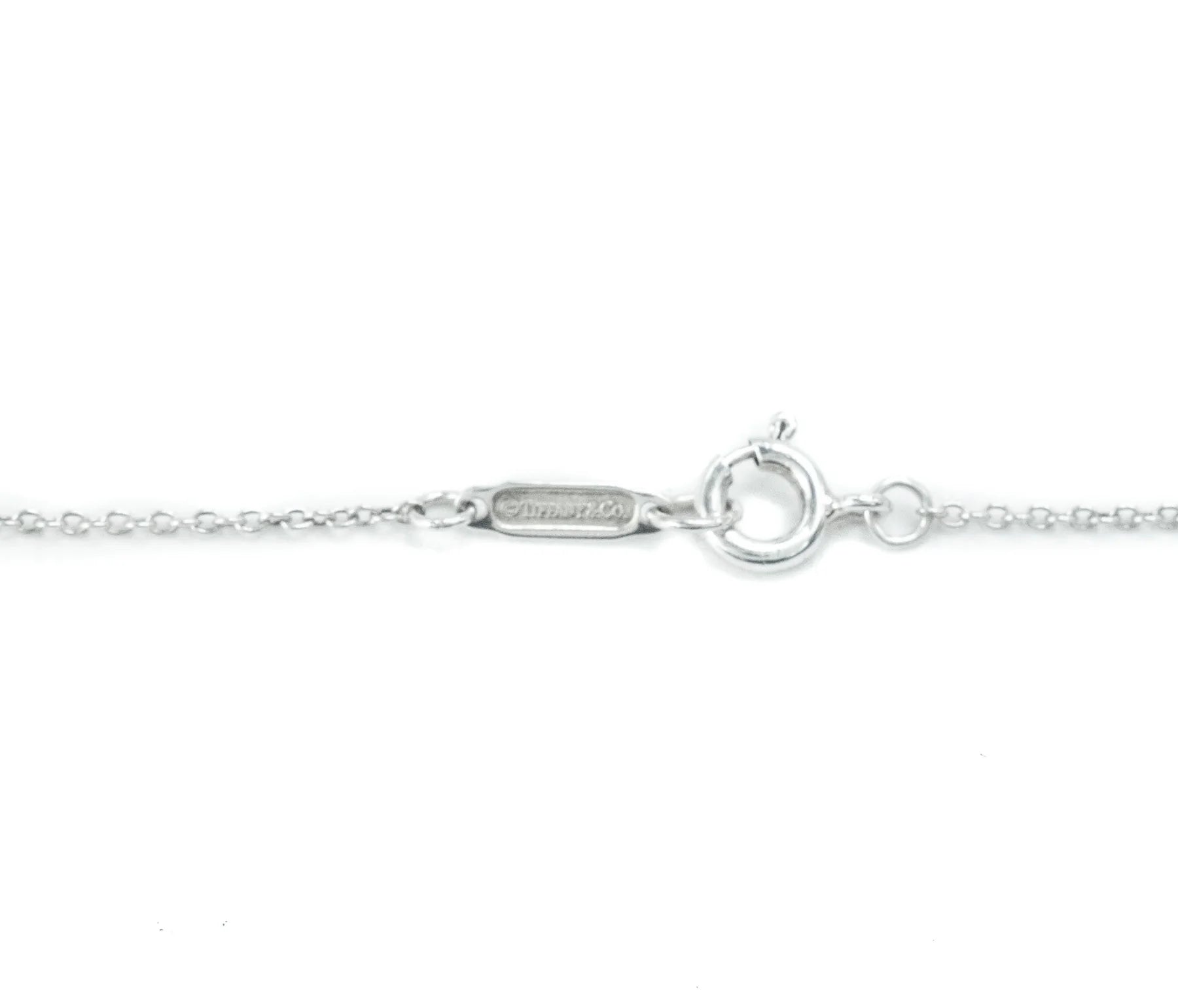 PRE LOVED - TIFFANY & CO BOW MEDIUM STERLING SILVER PENDANT NECKLACE