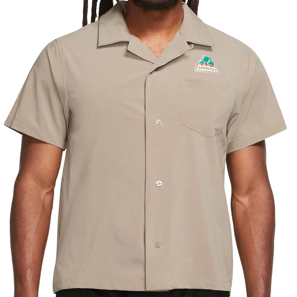 NIKE SB X JARRITOS BOWLING BUTTON UP SHIRT KHAKI