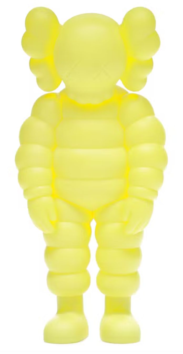 FIGURA VINILO KAWS WHAT PARTY AMARILLO