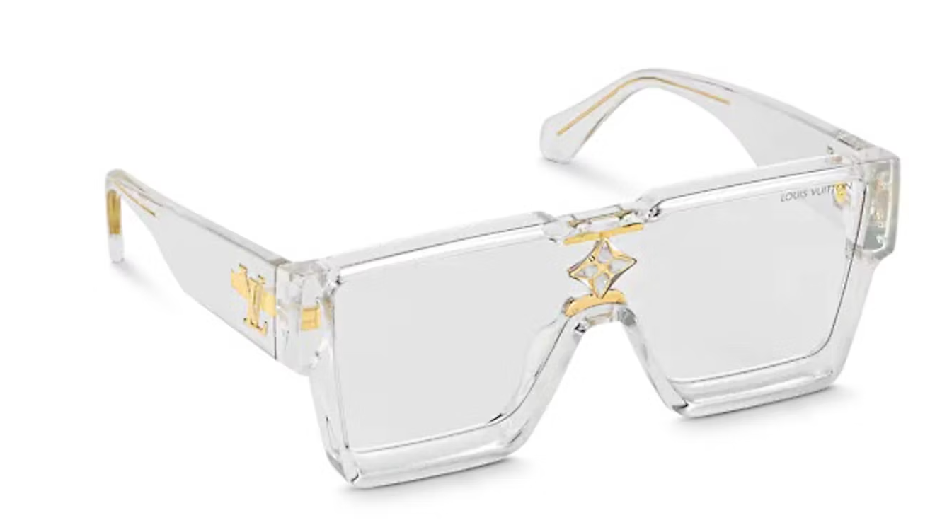 LOUIS VUITTON CYCLONE SUNGLASSES TRANSPARENT