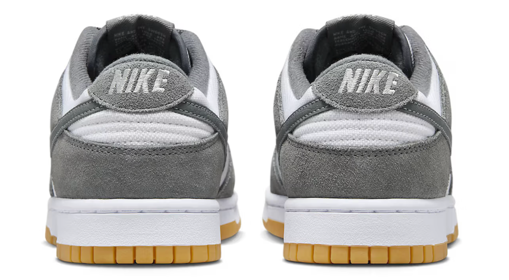 NIKE DUNK LOW SMOKE GREY GUM 3M SWOOSH
