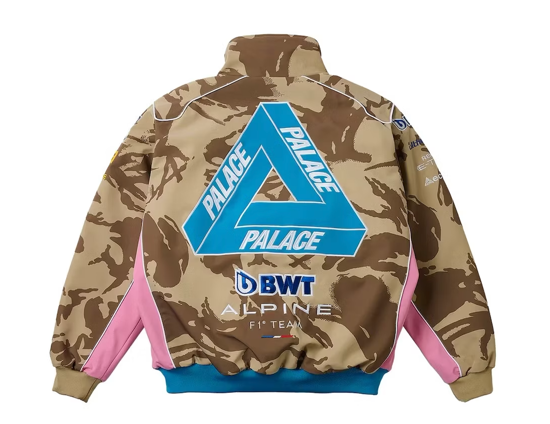 PALACE X KAPPA FOR ALPINE PIT JACKET DESERT CAMO