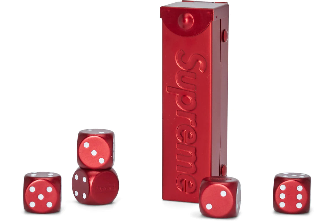 SUPREME ALUMINUM DICE SET RED