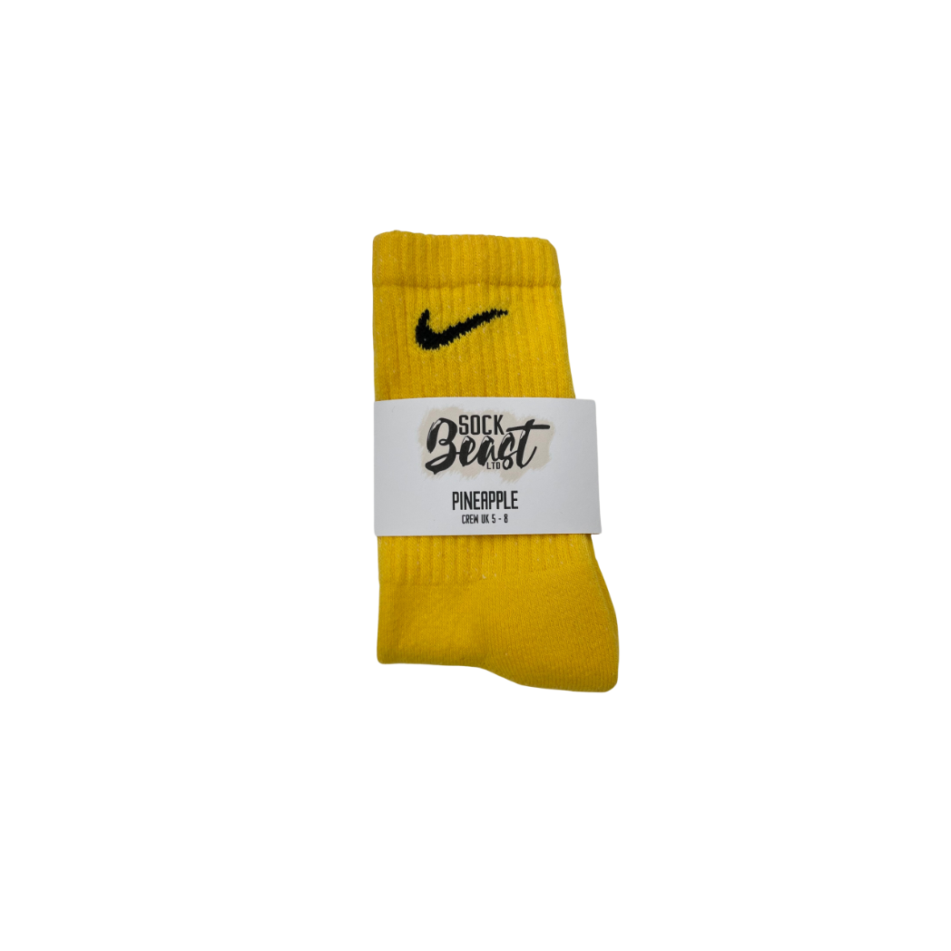 SOCK BEAST - CUSTOMISED NIKE CREW PINEAPPLE