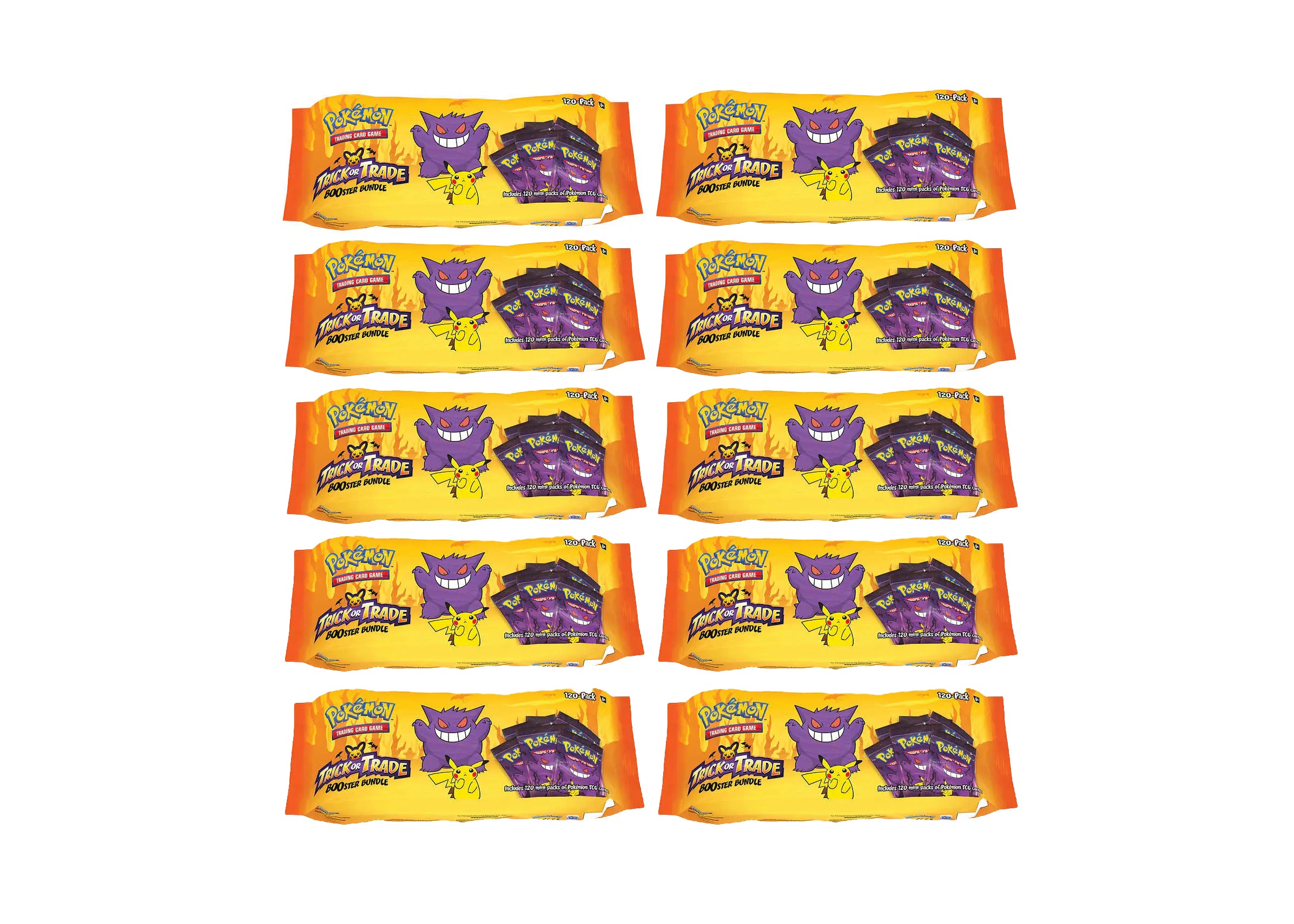 POKÉMON TCG TRICK OR TRADE HALLOWEEN BOOSTER BUNDLE (120 PACKS) 10X LOT