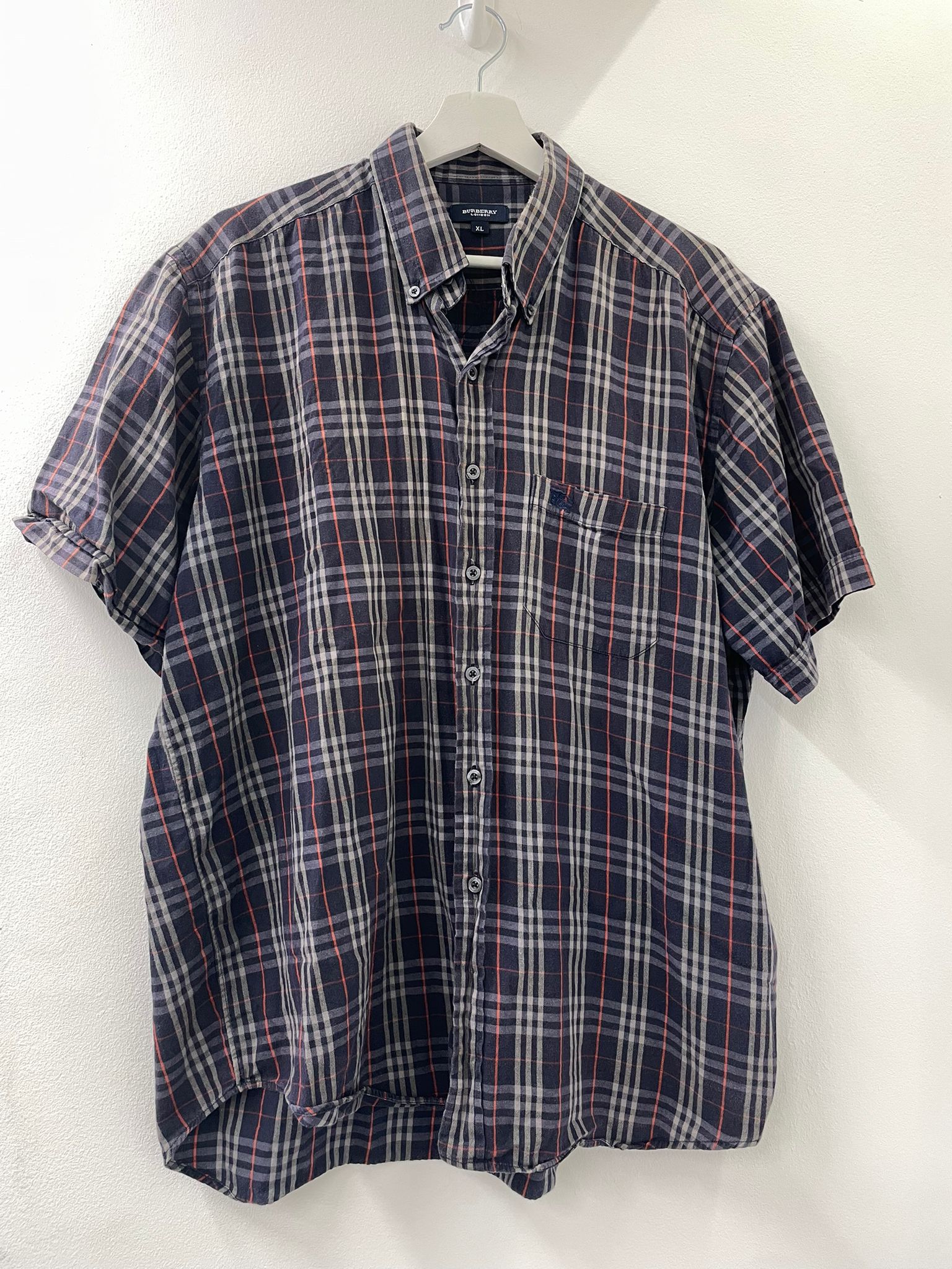 PRE LOVED - VINTAGE BURBERRY SHORT SLEEVE CHECKED SHIRT