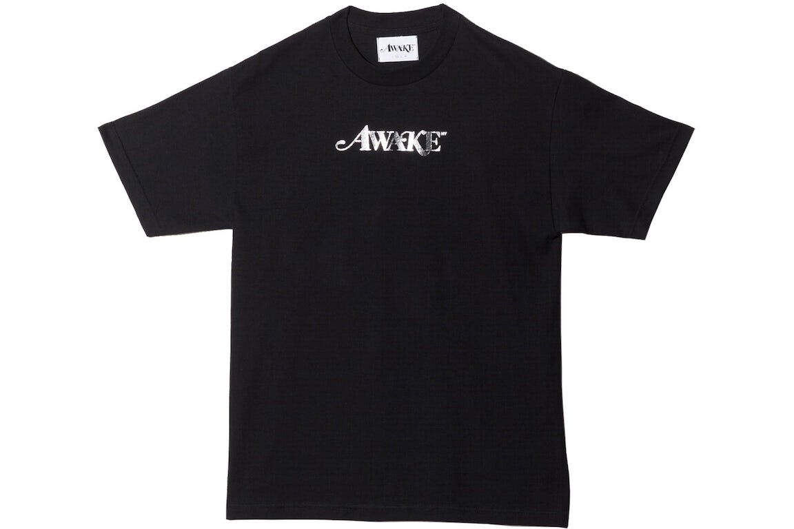 PRE LOVED - AWAKE BLACK FOIL T SHIRT