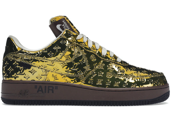 Louis Vuitton x Nike Air Force 1 Green | Size 8.5