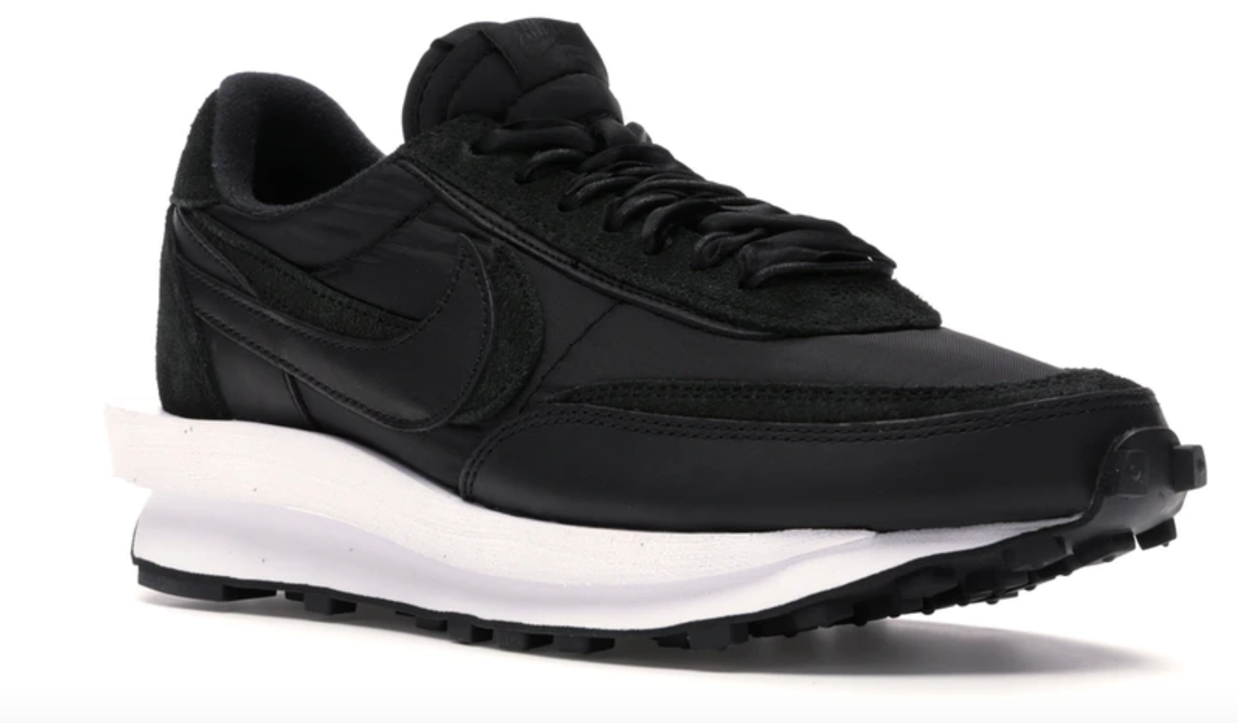 NIKE LD WAFFLE X SACAI BLACK NYLON - The Edit Man London Online