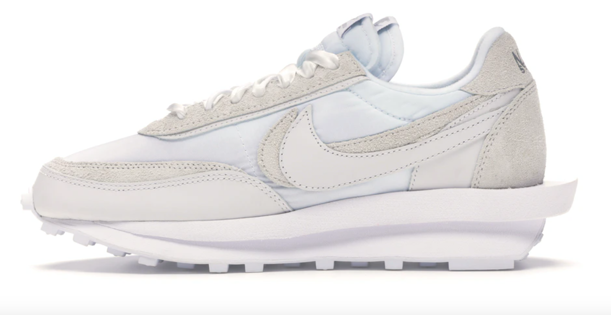 NIKE LD WAFFLE x SACAI WHITE NYLON - The Edit Man London Online