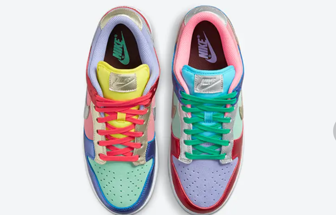 NIKE DUNK LOW METALLIC MISMATCH MULTI - The Edit LDN