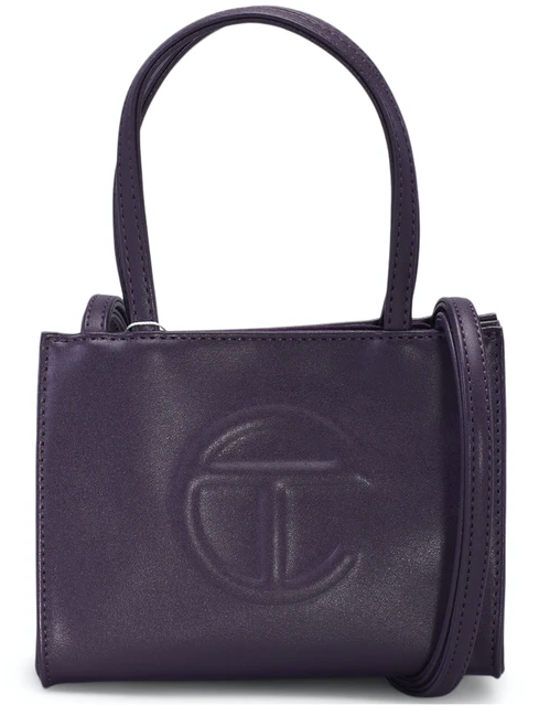 TELFAR SHOPPING BAG SMALL EGGPLANT - The Edit LDN