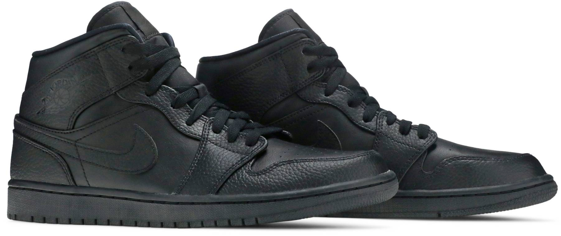 JORDAN 1 MID TRIPLE BLACK (M) - The Edit LDN