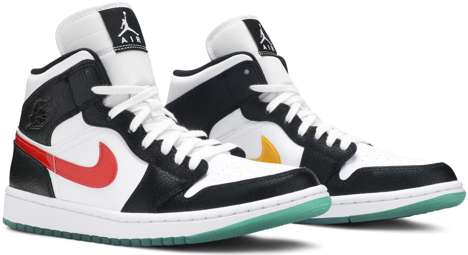 JORDAN 1 MID ALTERNATE SWOOSHES RED YELLOW (W) - The Edit LDN