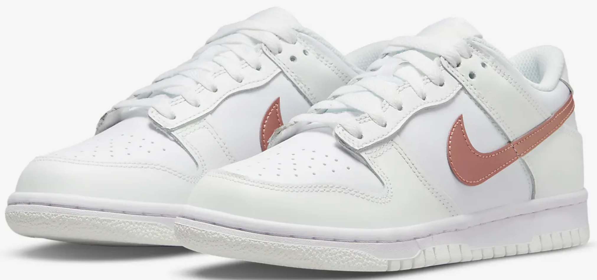 NIKE DUNK LOW WHITE PINK (GS)