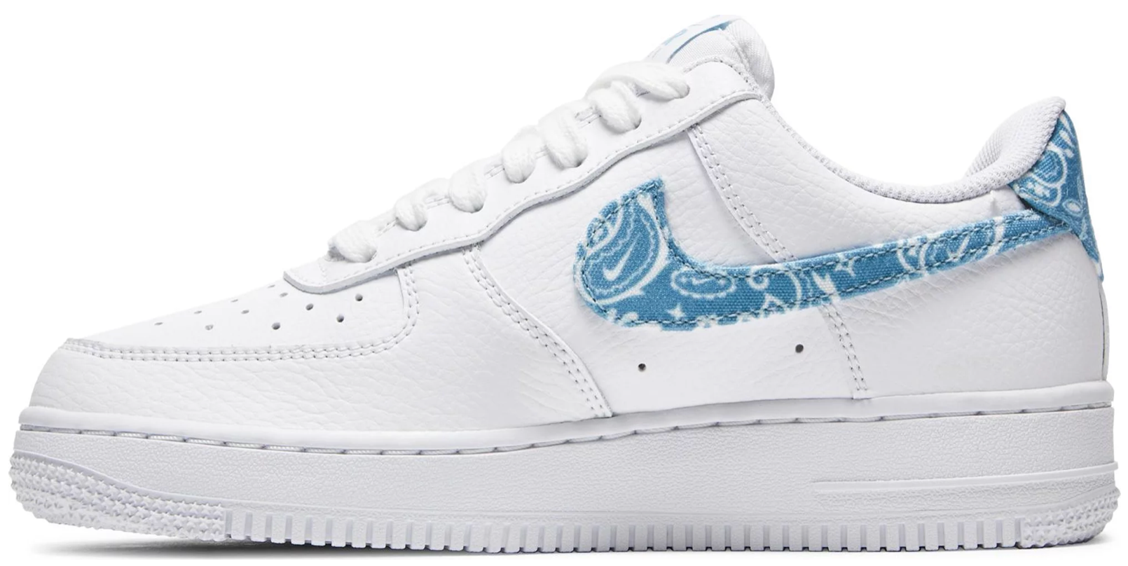 NIKE AIR FORCE 1 LOW '07 ESSENTIAL WHITE WORN BLUE PAISLEY (W)