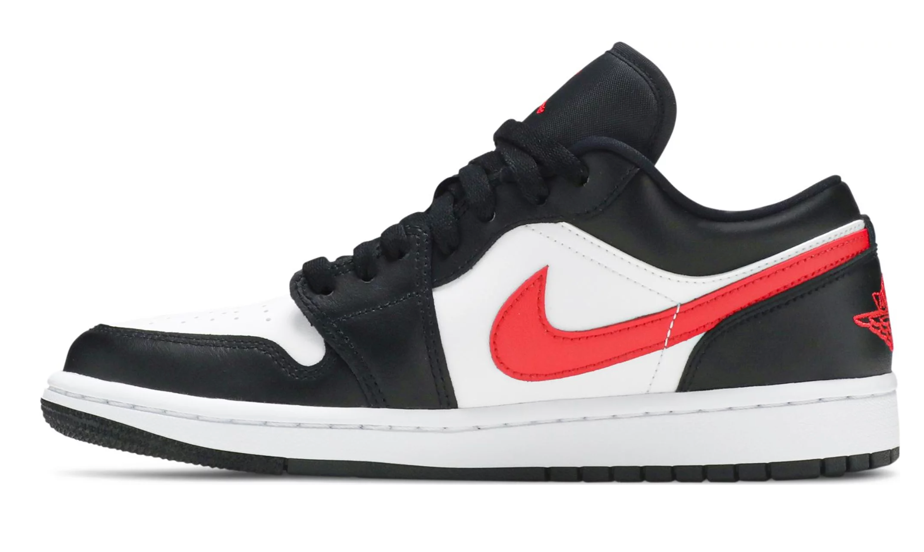 JORDAN 1 BAJO NEGRO ROJO SIRENA (W)