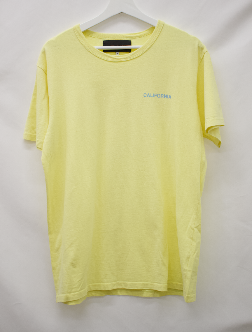 PRE LOVED - BIANCA CHANDON CALIFORNIA T-SHIRT YELLOW