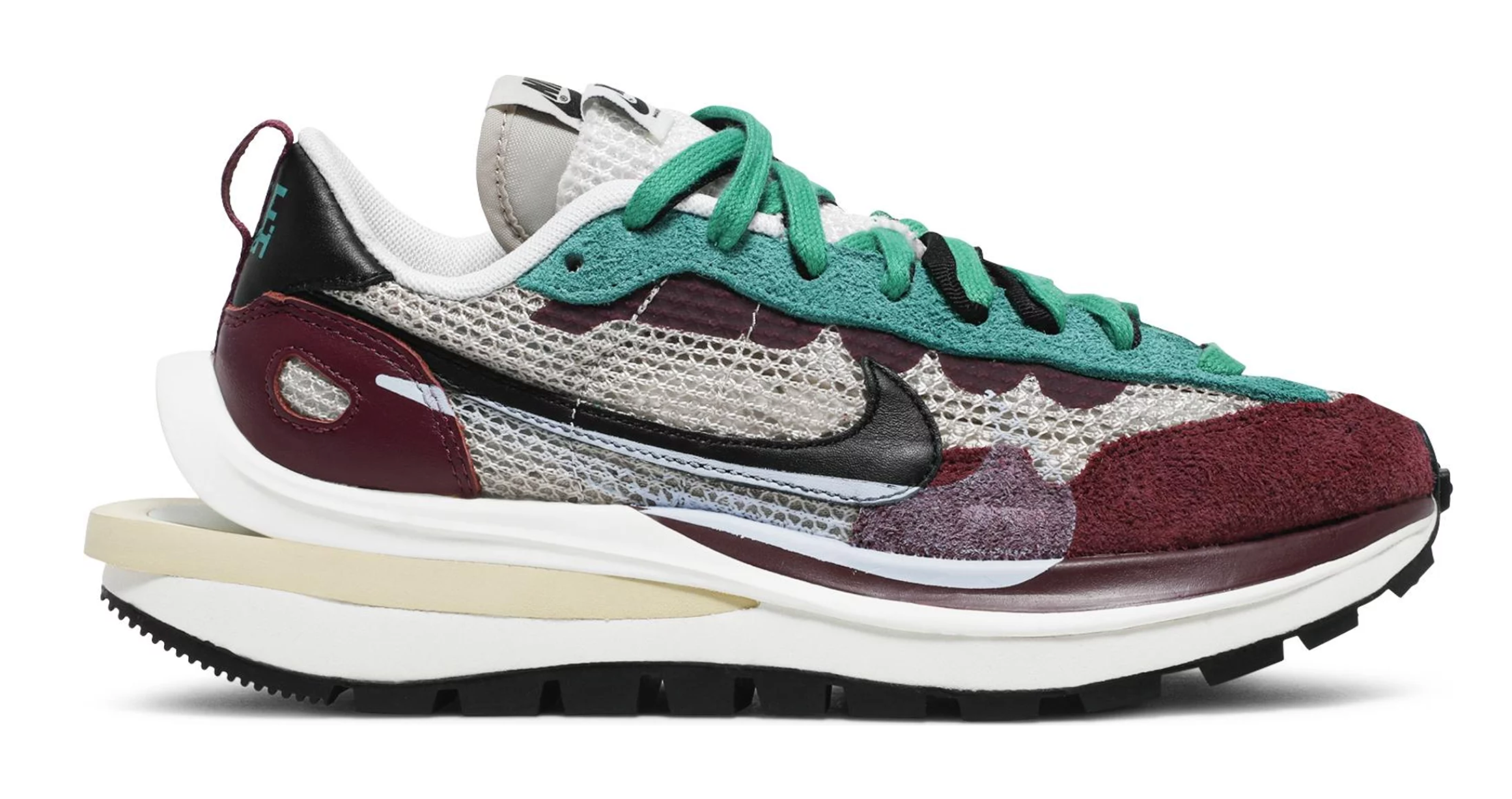 NIKE SACAI VAPORWAFFLE VILLAIN RED NEPTUNE GREEN