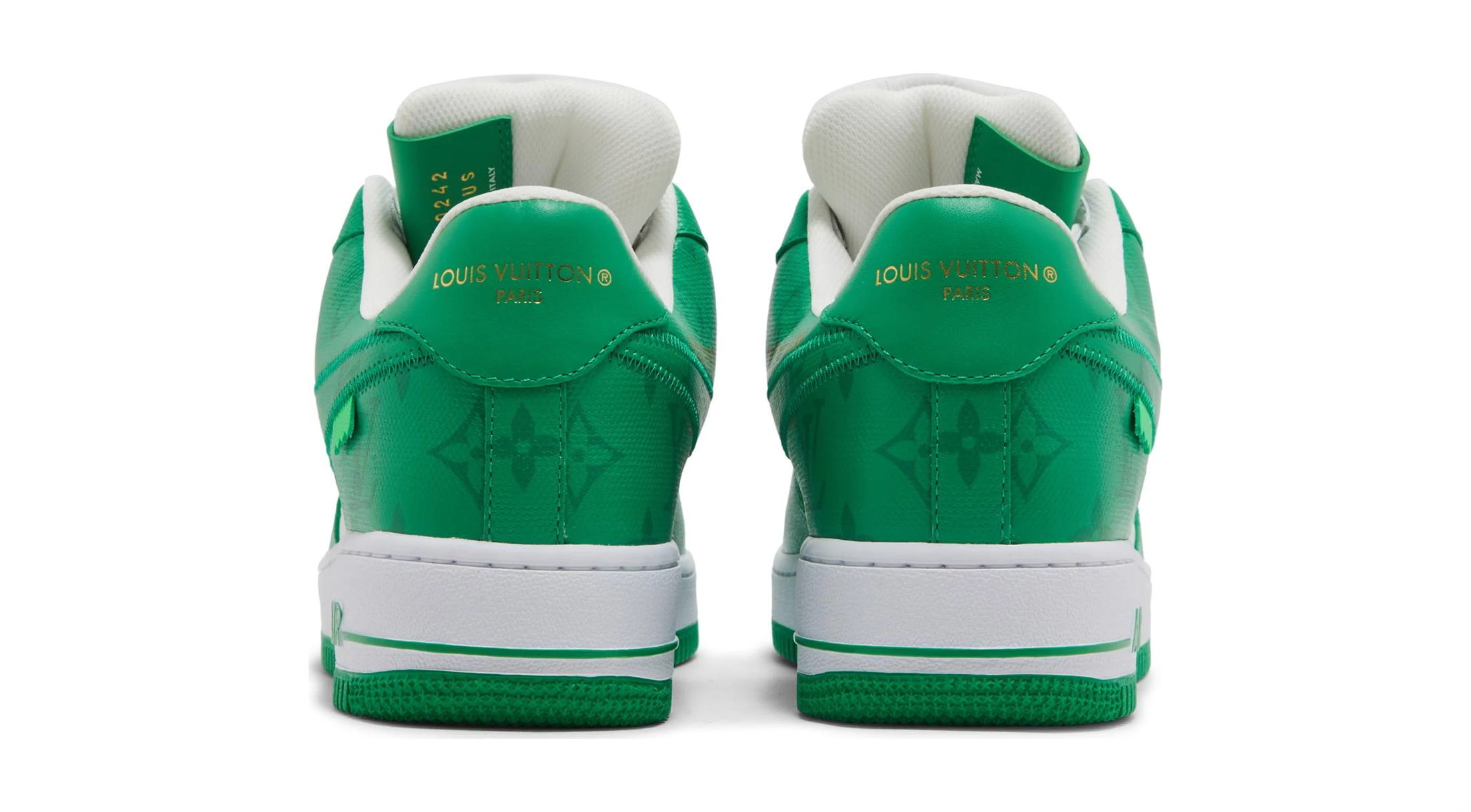 LOUIS VUITTON NIKE AIR FORCE 1 NIEDRIG WEIß GRÜN