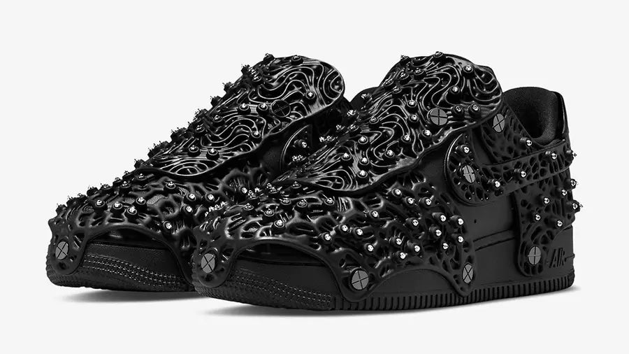 NIKE AIR FORCE 1 X SWAROVSKI LOW TRIPLE BLACK (W) - The Edit LDN