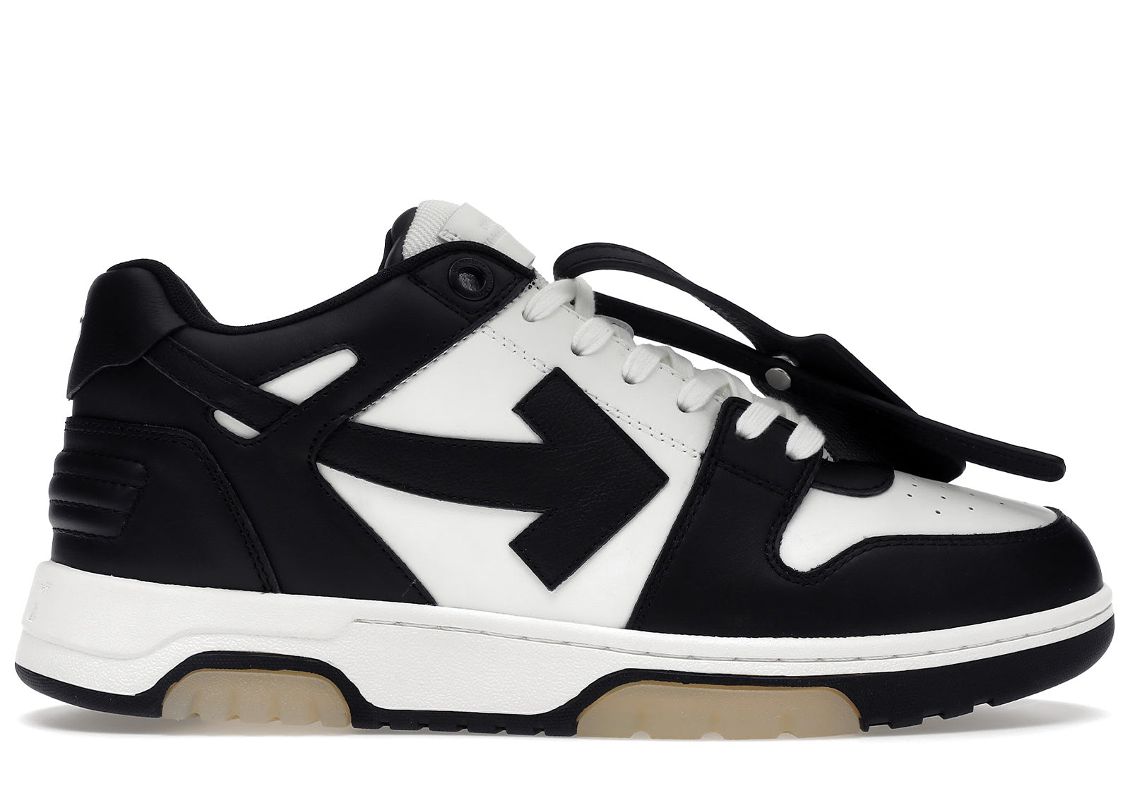 OFF-WHITE OUT OF OFFICE OOO LOW TOPS WHTE/BLACK