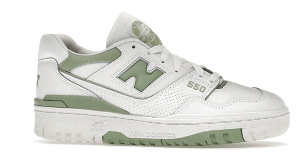 NEW BALANCE 550 WHITE MINT GREEN - The Edit LDN