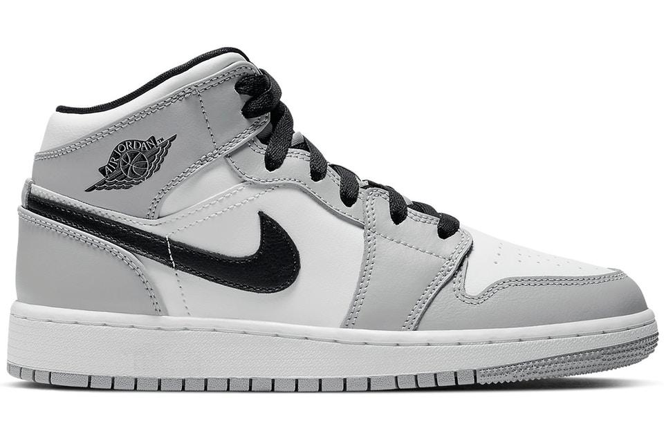 JORDAN 1 MID LIGHT SMOKE GREY (GS) - The Edit LDN