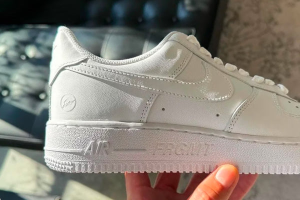 First Look at the fragment design x Nike Air Force 1 Low "Triple White"
