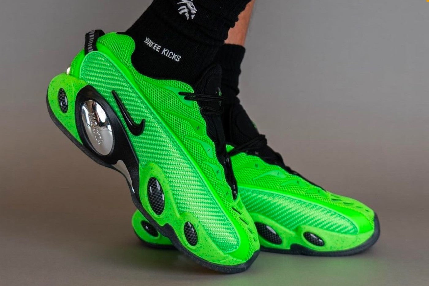 An On-Foot Look at the NOCTA x Nike Glide "Green Strike"