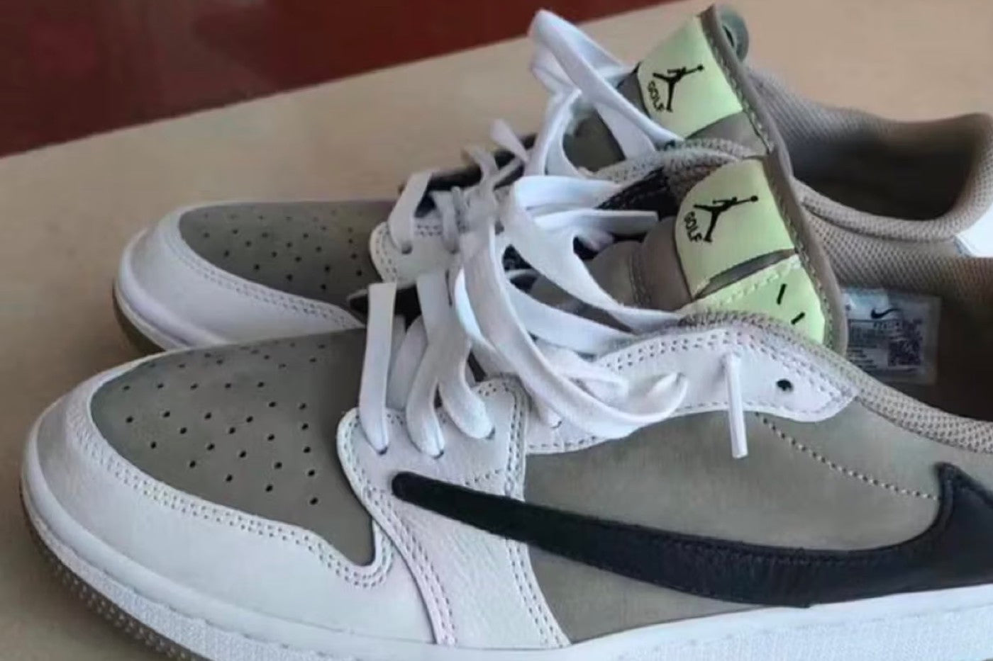 First Look at the Travis Scott x Air Jordan 1 Low Golf "Neutral Olive"