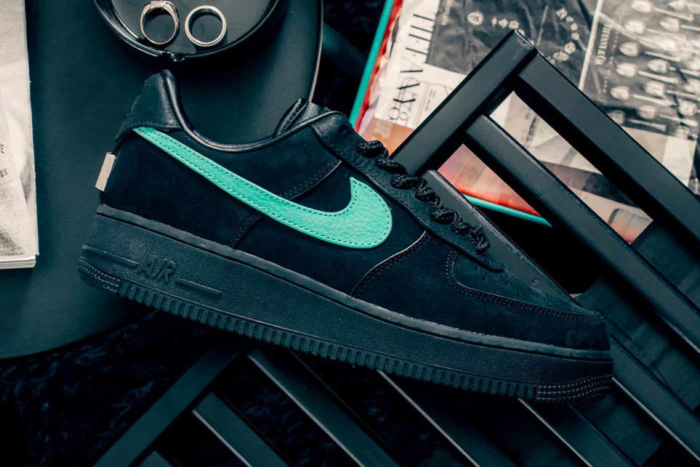 Here's a sneak peek at the Louis Vuitton x Nike Air Force 1 release