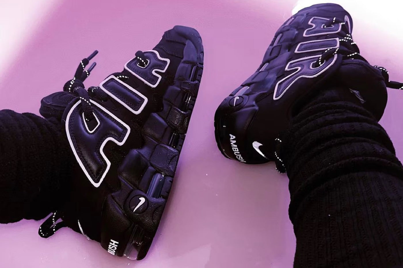 Yoon Ahn Just Teased the AMBUSH x Nike Air More Uptempo Low "Black"