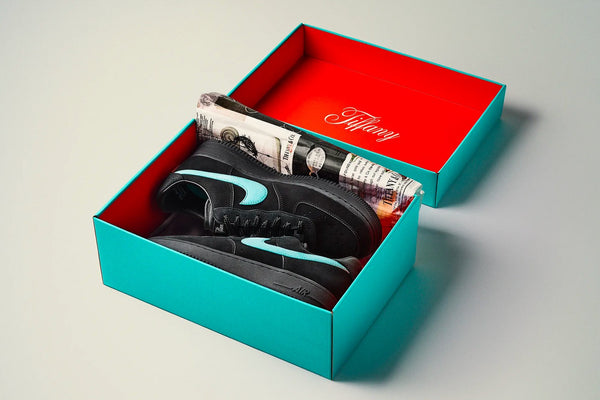 The Tiffany & Co. x Nike Air Force 1 Literally Comes With All the Bells and Whistles