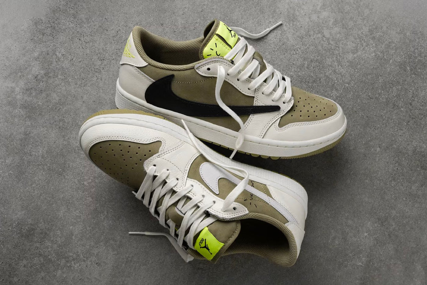 The Travis Scott x Air Jordan 1 Low OG Golf "Neutral Olive" is Available Here!