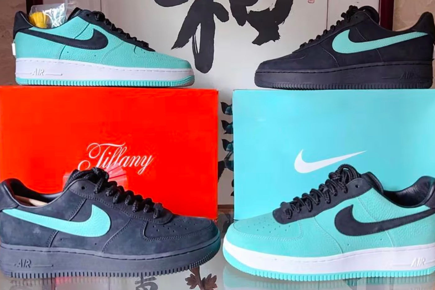 First Look at the Tiffany & Co. x Nike Air Force 1 "Reverse"