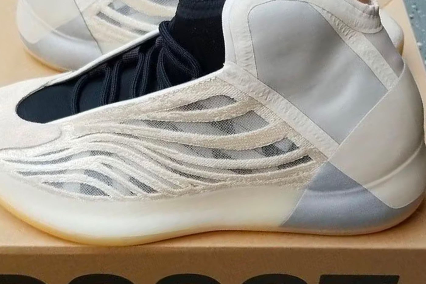 First Look at the Yeezy QNTM "Cream White"