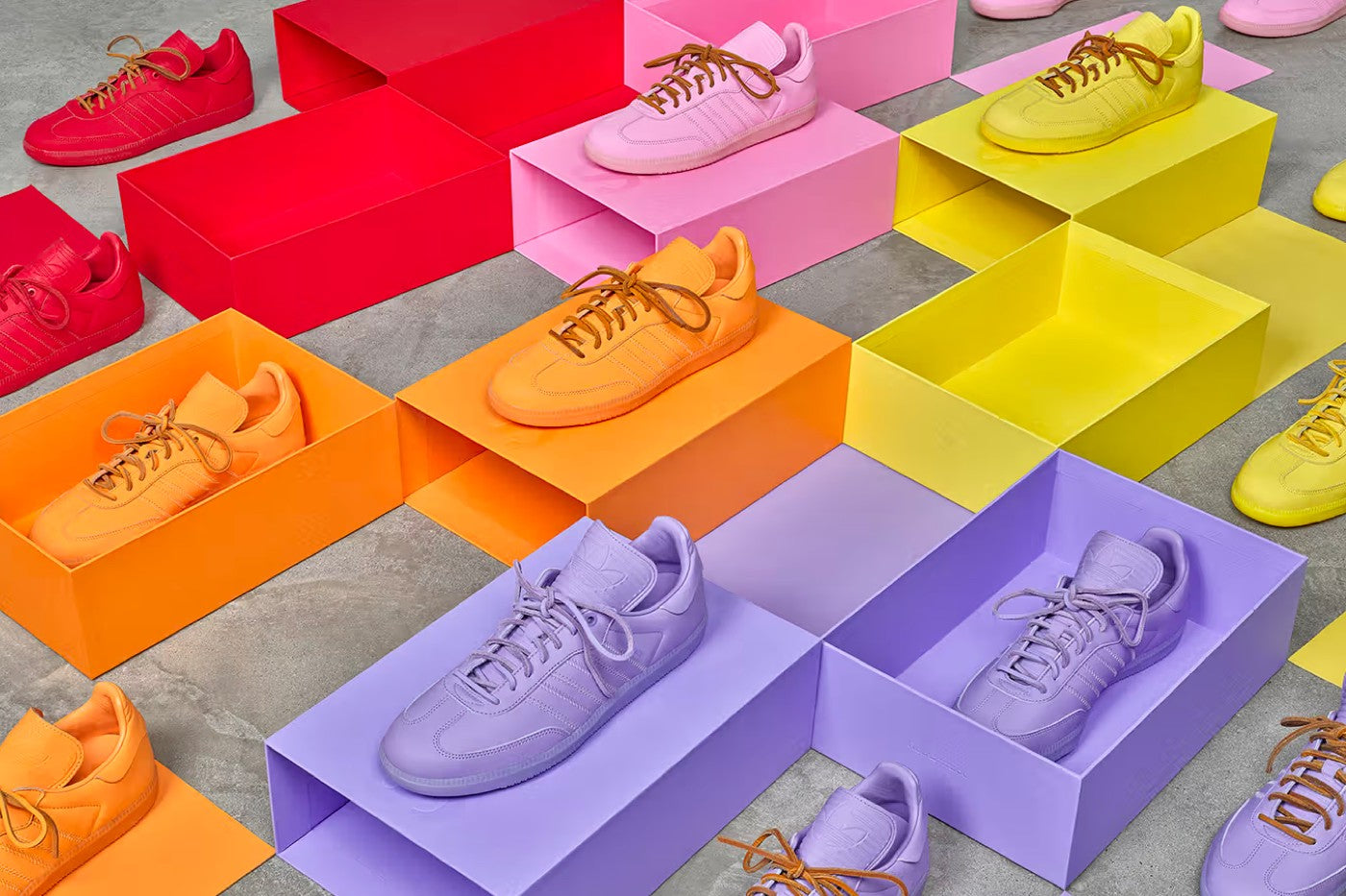 The Pharrell x adidas Humanrace Samba "Colors Pack" is Coming Soon