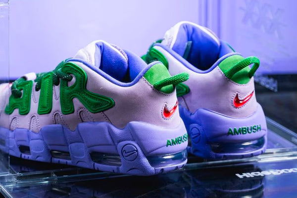 Your Best Look Yet at the AMBUSH x Nike Air More Uptempo "Lilac"