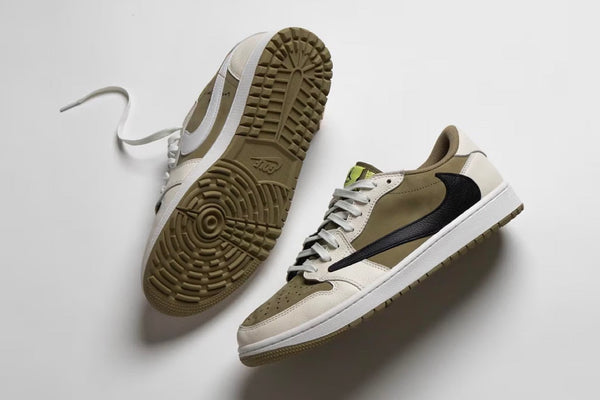 Here's When You Can Cop the Travis Scott x Air Jordan 1 Low Golf "Neutral Olive"