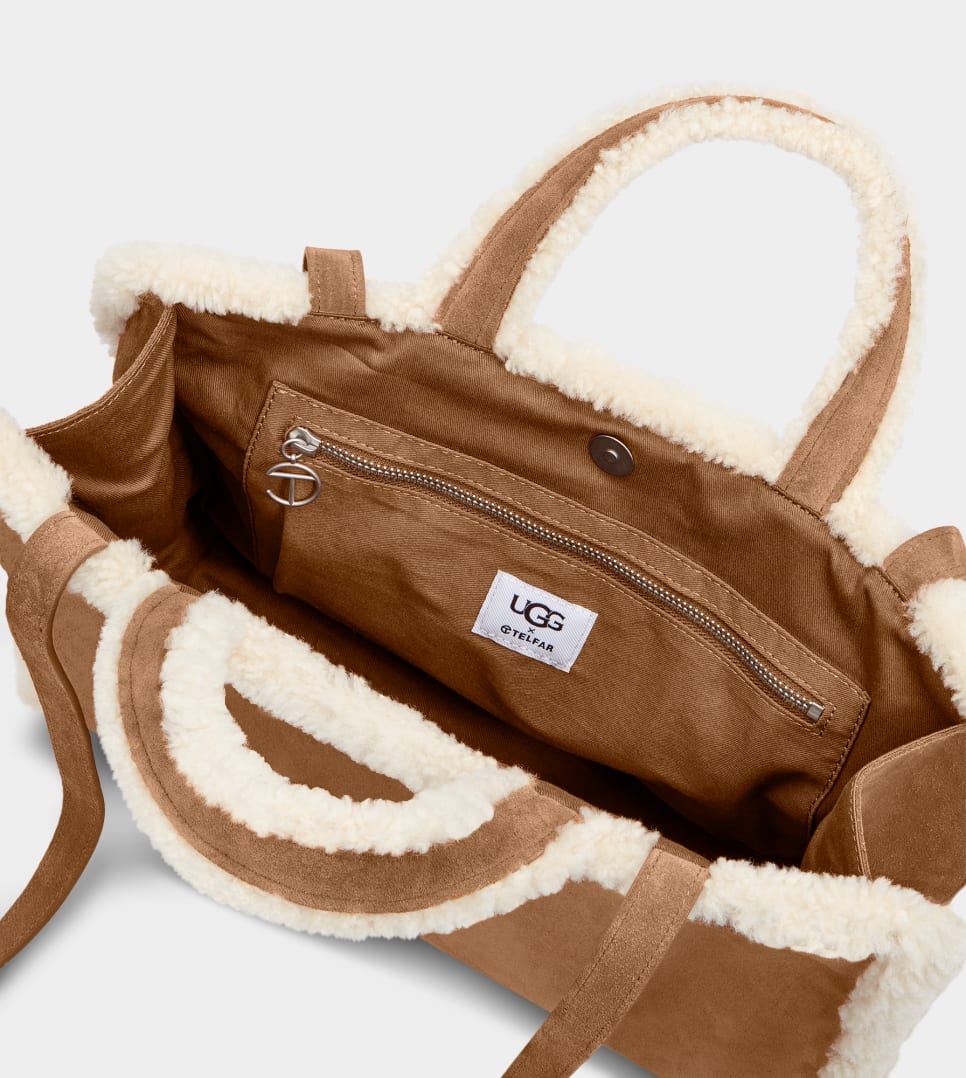 TELFAR X UGG SHOPPING BAG MEDIUM CHESTNUT