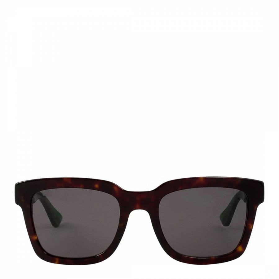 Men's Brown/Green Striped Gucci Sunglasses 52mm