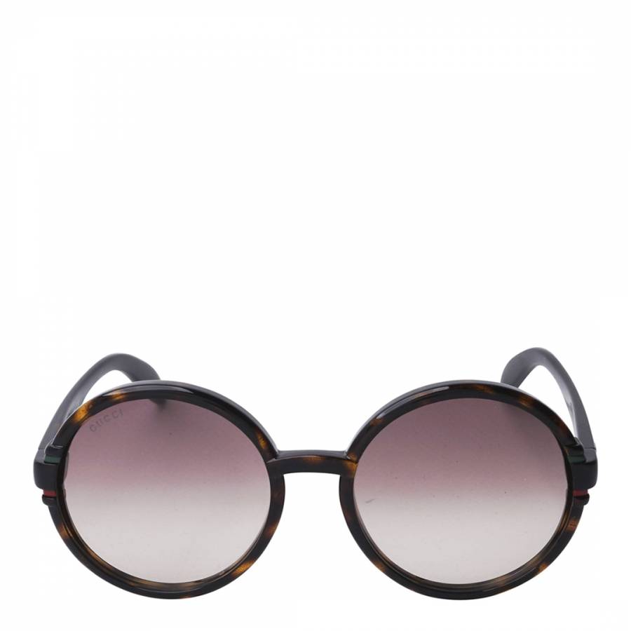 Women's Havana Brown Gucci Sunglasses 58mm