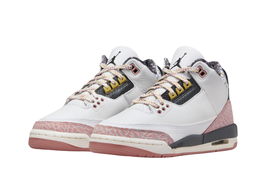 JORDAN 3 RETRO WHITE RED STARDUST (GS)