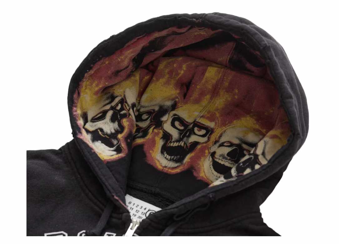 Supreme Skulls Zip Up Hooded（SUPREME X MM6 MAISON MARGIELA ZIP UP