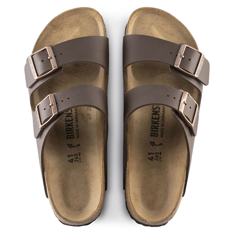 BIRKENSTOCK ARIZONA BIRKO-FLOR DARK BROWN WOMEN'S