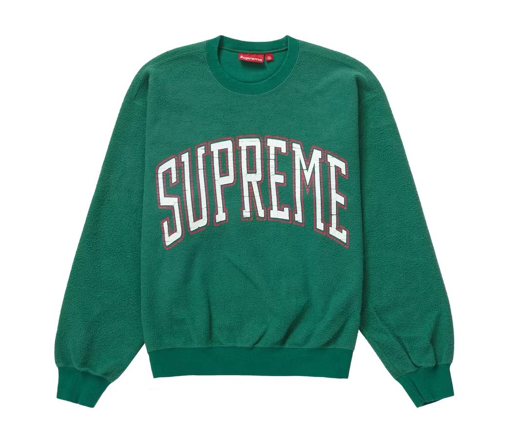 SUPREME INSIDE OUT CREWNECK LIGHT PINE