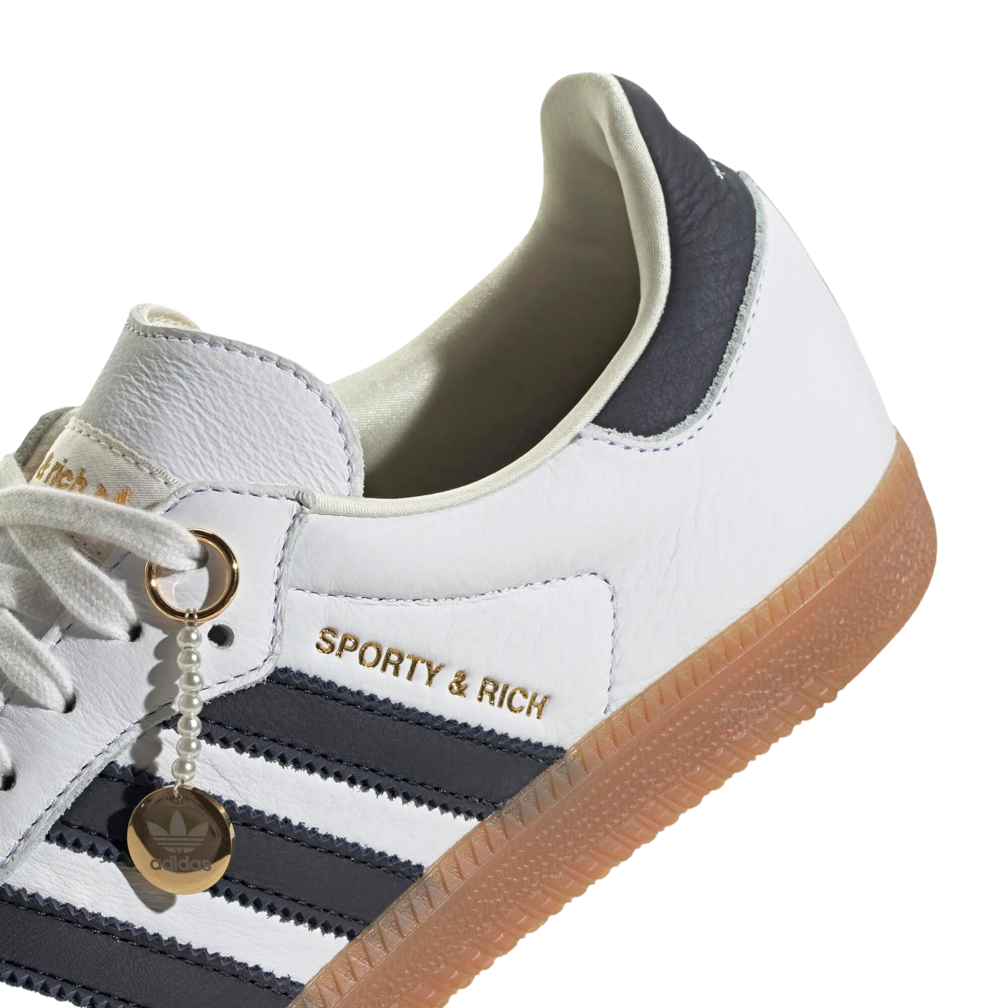 Adidas white & 2025 navy samba og shoes